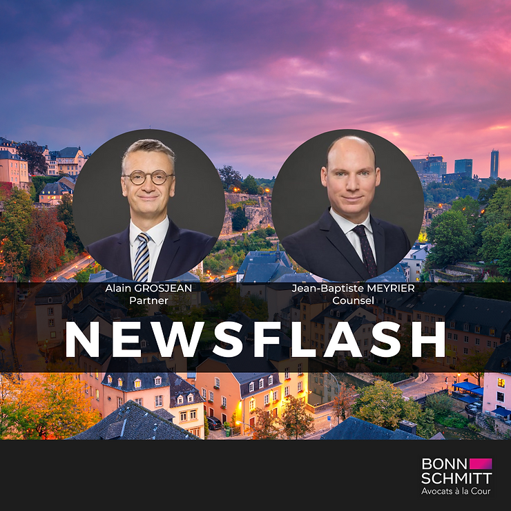 ENTRY INTO FORCE OF THE REFORM OF ARBITRATION IN LUXEMBOURG
